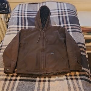 Men's Hooded Performance Jacket in Brown